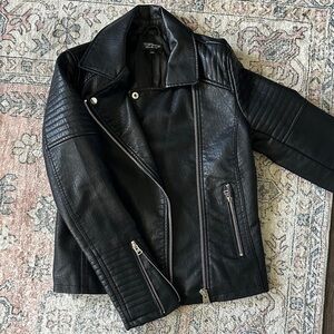 Topshop Black Biker Jacket